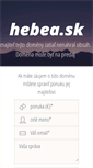 Mobile Screenshot of hebea.sk