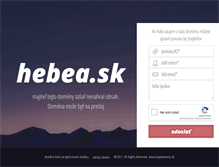 Tablet Screenshot of hebea.sk